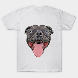 Staffordshire Bull Terrier Watercolor T-Shirt